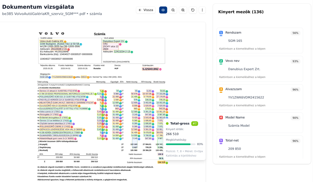 Adatkinyerés és validálás